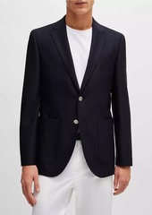 Hugo Boss Regular-Fit Jacket in Virgin Wool
