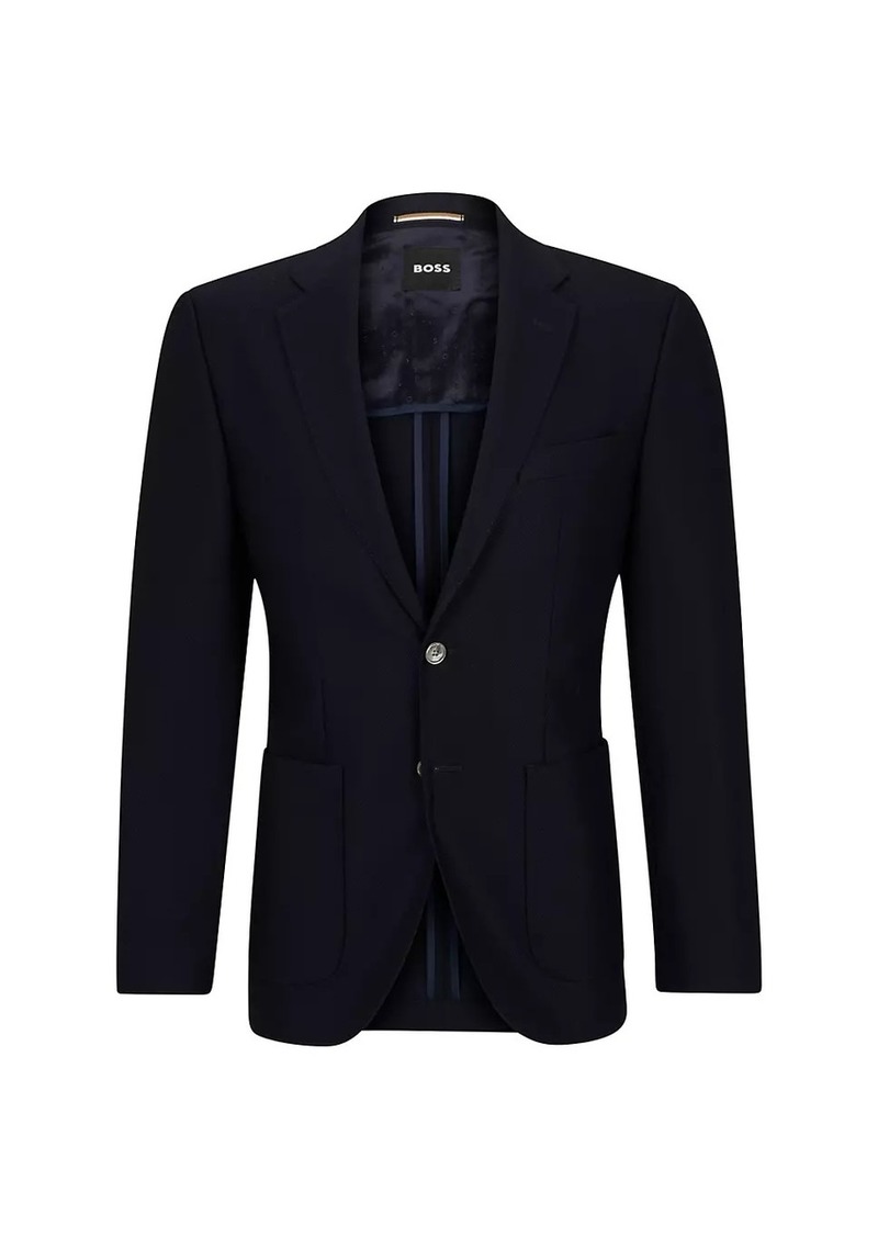 Hugo Boss Regular-Fit Jacket in Virgin Wool