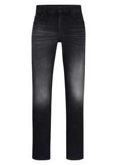 Hugo Boss Regular-Fit Jeans in Italian Cashmere-Touch Denim
