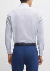 Hugo Boss Regular-Fit Shirt in Printed Oxford Cotton