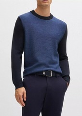 Hugo Boss Regular-Fit Sweater with Herringbone Structure