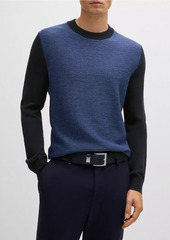 Hugo Boss Regular-Fit Sweater with Herringbone Structure