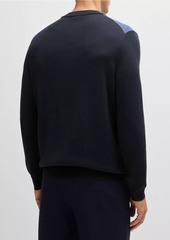 Hugo Boss Regular-Fit Sweater with Herringbone Structure