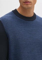 Hugo Boss Regular-Fit Sweater with Herringbone Structure