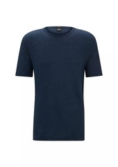 Hugo Boss Regular Fit T-Shirt in Linen