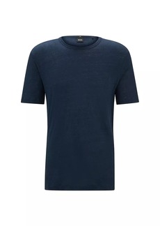 Hugo Boss Regular Fit T-Shirt in Linen