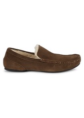 Hugo Boss Shearling-Lined Suede Loafers