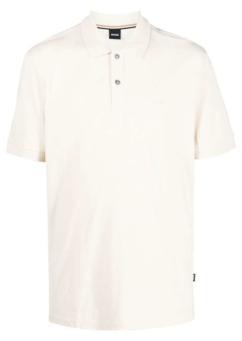 Hugo Boss short sleeve cotton polo shirt