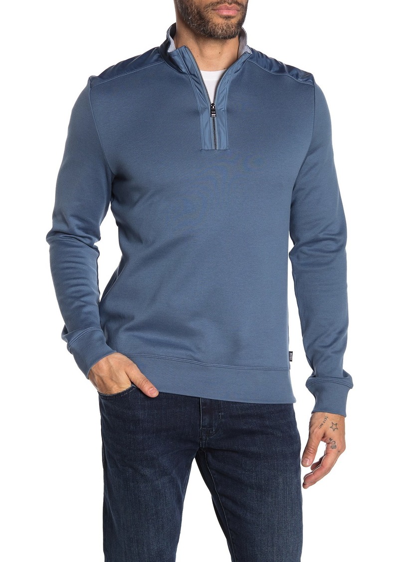 hugo boss quarter zip pullover