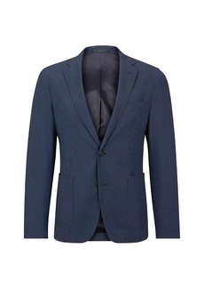 Hugo Boss Slim-Fit Jacket in Micro-Patterned Jersey