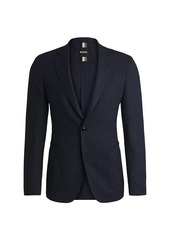 Hugo Boss Slim Fit Jacket in Micro Patterned Stretch Cloth