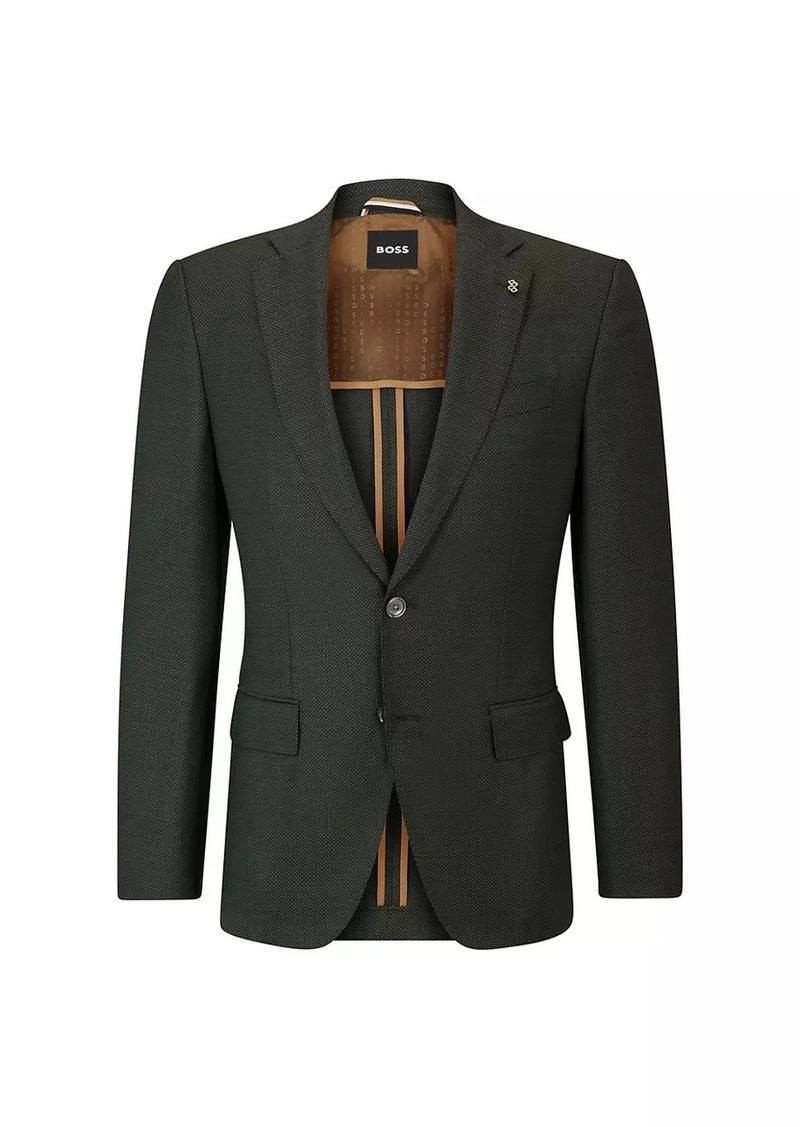 Hugo Boss Slim-Fit Jacket in Wool Twill