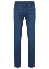 Hugo Boss Slim-fit jeans in dark-blue Italian denim