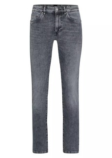 Hugo Boss Slim-Fit Jeans In Stonewashed Italian Stretch Denim