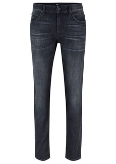 Hugo Boss Slim-fit jeans in super-soft gray Italian denim