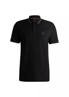 Hugo Boss Slim-Fit Polo Shirt in Washed Stretch-Cotton Pique