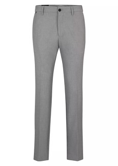 Hugo Boss Slim-Fit Trousers in Micro-Patterned Performance-Stretch Fabric