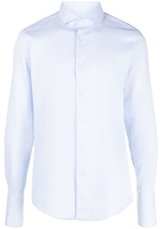Hugo Boss spread-collar cotton shirt