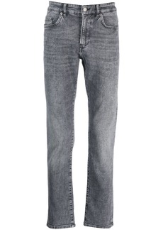 Hugo Boss stonewashed-effect slim-cut jeans