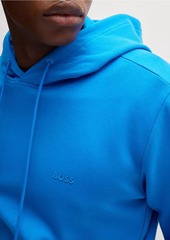 Hugo Boss Stretch-Cotton Hoodie with Sandwich Logo