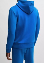 Hugo Boss Stretch-Cotton Hoodie with Sandwich Logo