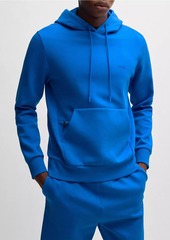 Hugo Boss Stretch-Cotton Hoodie with Sandwich Logo