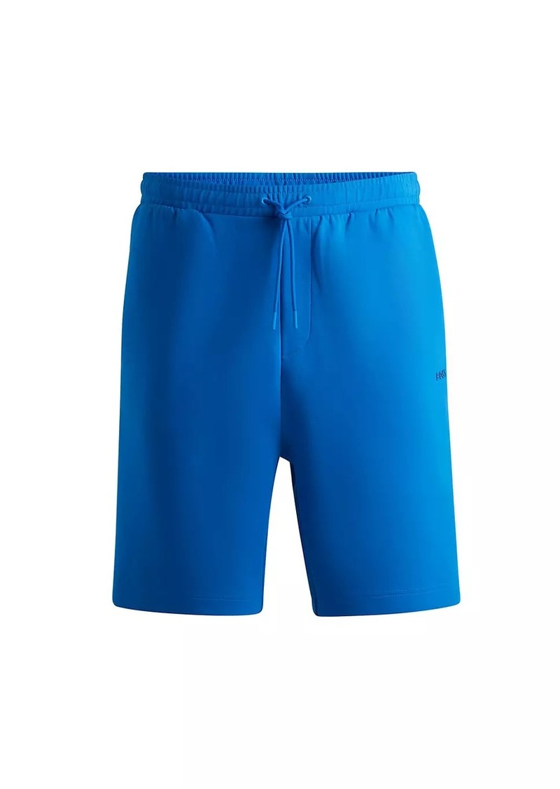 Hugo Boss Stretch-Cotton Regular-Fit Shorts with Sandwich Logo