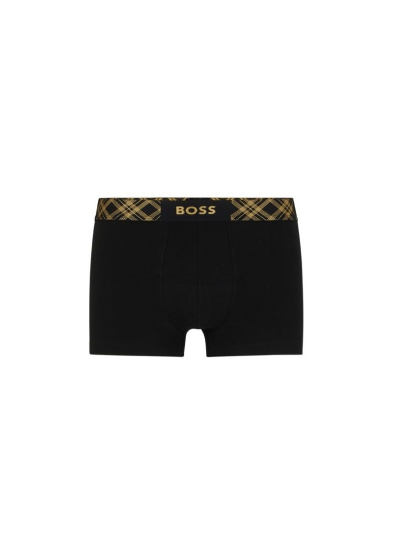 Hugo Boss Stretch-cotton socks and trunks set with sparkly trims