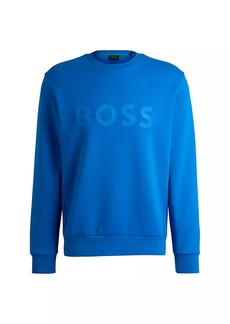 Hugo Boss Stretch-Cotton Sweatshirt with Sandwich Logo