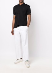 Hugo Boss stripe-trimmed polo shirt