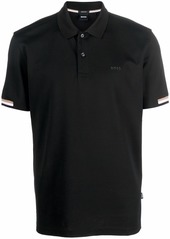 Hugo Boss stripe-trimmed polo shirt