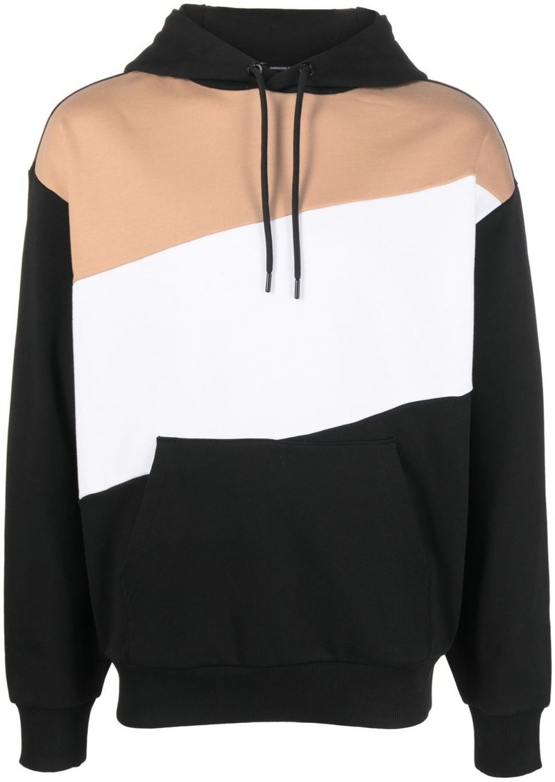 Hugo Boss striped cotton hoodie