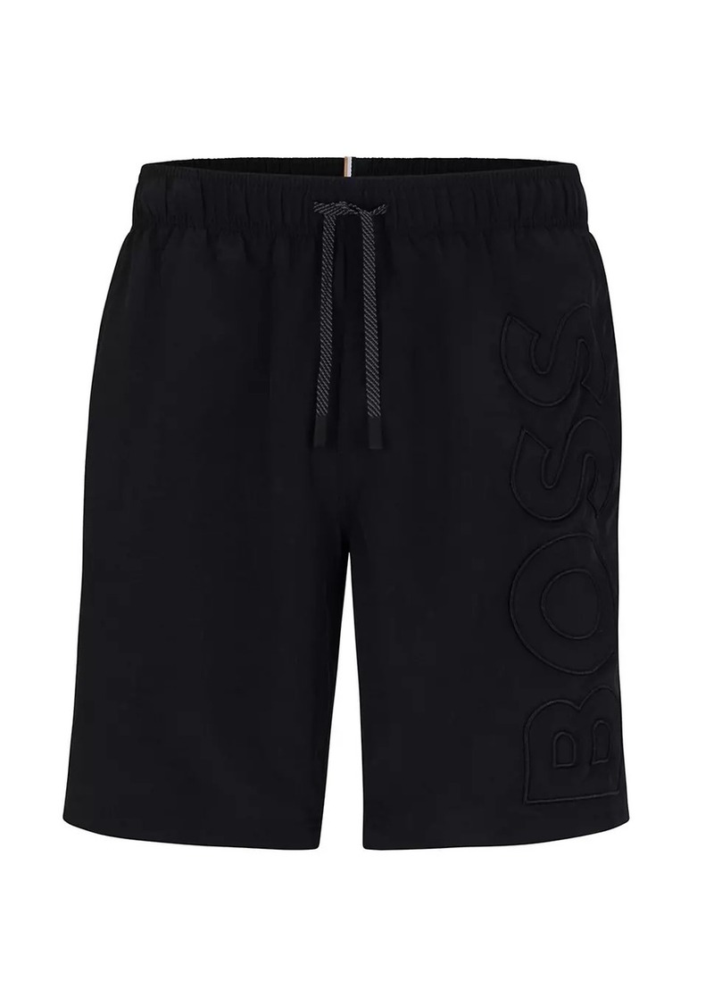 Hugo Boss Swim Shorts with Embroidered Logo