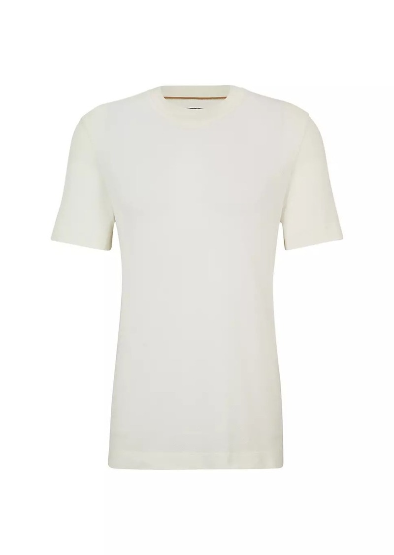 Hugo Boss Textured-Knit T-Shirt