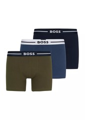 Hugo Boss Three-Pack Of Stretch-Cotton Boxer Briefs