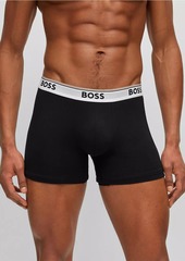 Hugo Boss Three-Pack of Stretch-Cotton Boxer Briefs With Logos