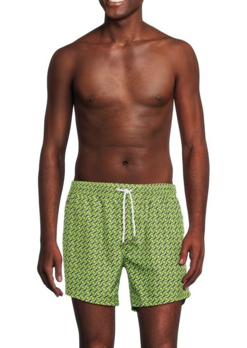 Hugo Boss Todd Geometric Drawstring Swim Shorts