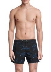 Hugo Boss White Shark Toucan Embroidery Swim Shorts