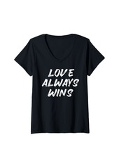 Hugo Boss Womens Love Always Wins - gift sweatshirt V-Neck T-Shirt