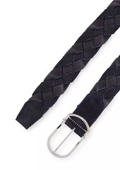 Hugo Boss Woven-Suede Belt with Buckle