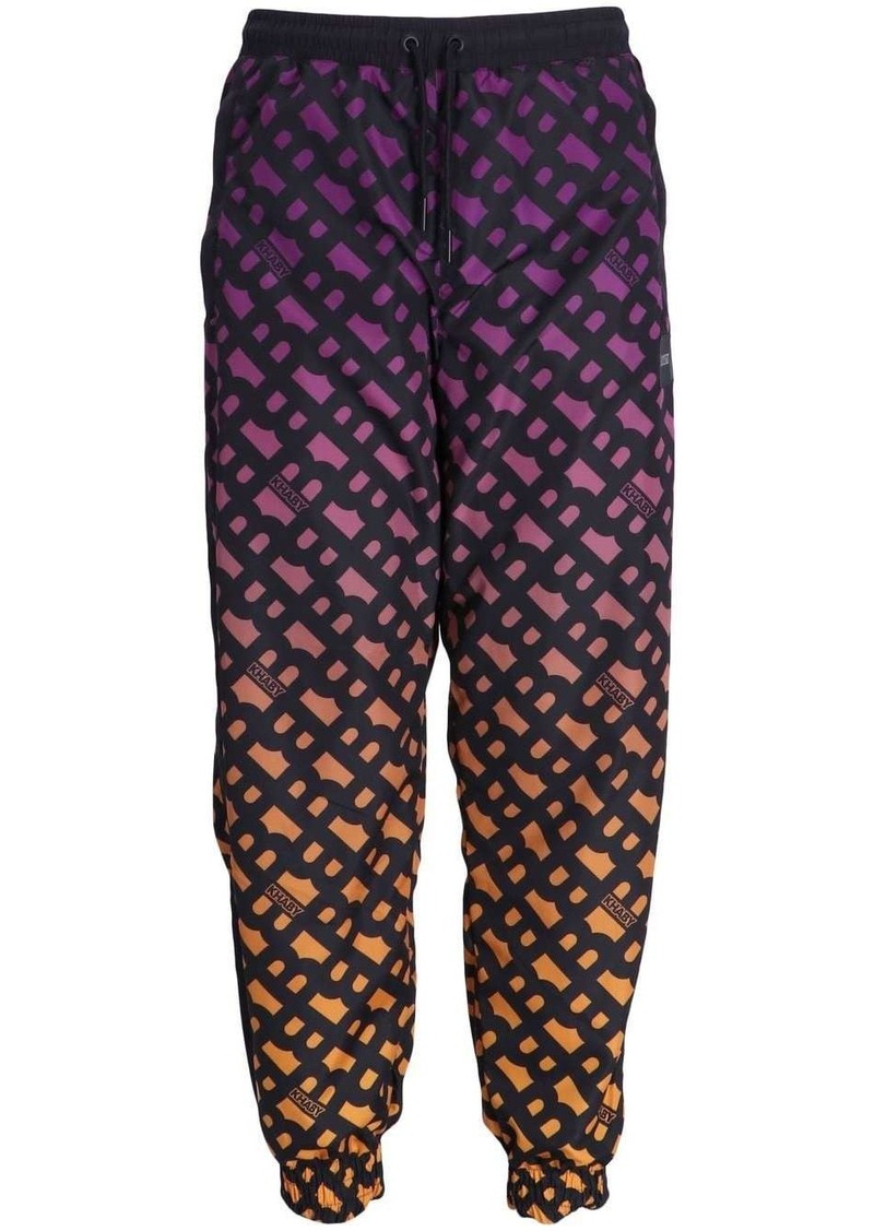 Hugo Boss x Khaby monogram-print track pants