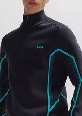 Hugo Boss Zip-Neck Regular-Fit Sweater