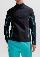 Hugo Boss Zip-Neck Regular-Fit Sweater