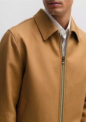 Hugo Boss Zip-Up Slim-Fit Jacket in Cotton