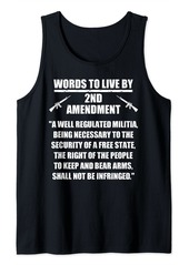 Hunter 2nd Amendment Right To Bear Arms Shall Not Be Infringed Men Tank Top