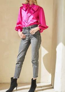 Hunter Farris Blouse In Fuchsia