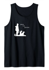 Friday for Hunting - ironic hunt motif with hunter & dog Tank Top