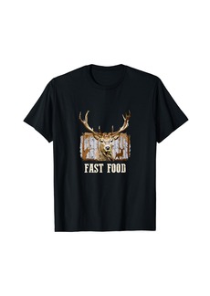 Funny Deer Hunting Season Fast Food Hunter T-Shirt