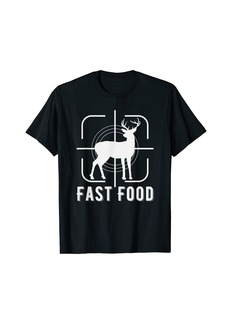 Funny Deer Hunting Season Fast Food Hunter T-Shirt