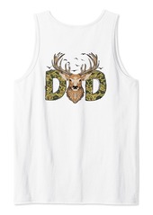 funny father's day tee Hunter Dad Deer Hunting (on back) Tank Top